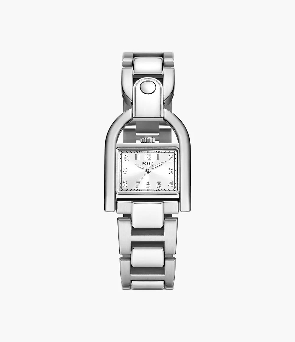 Fossil watch Harwell 28mm silver quartz steel ES5326