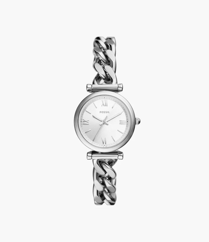 Fossil watch Carlie Mini 28mm silver quartz steel ES5331