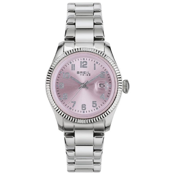 Breil Classic Elegance watch 30mm pink quartz steel EW0627