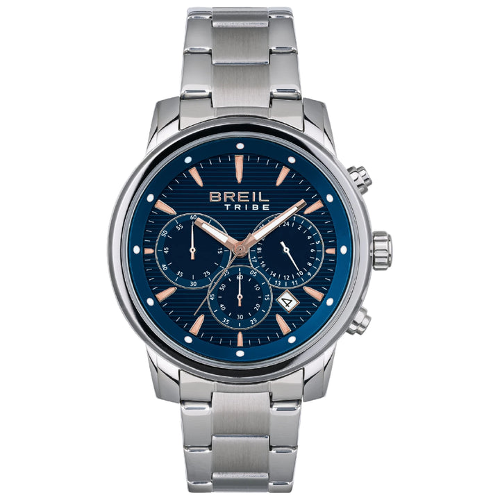 Breil watch Caliber Chrono 43mm blue quartz steel EW0645