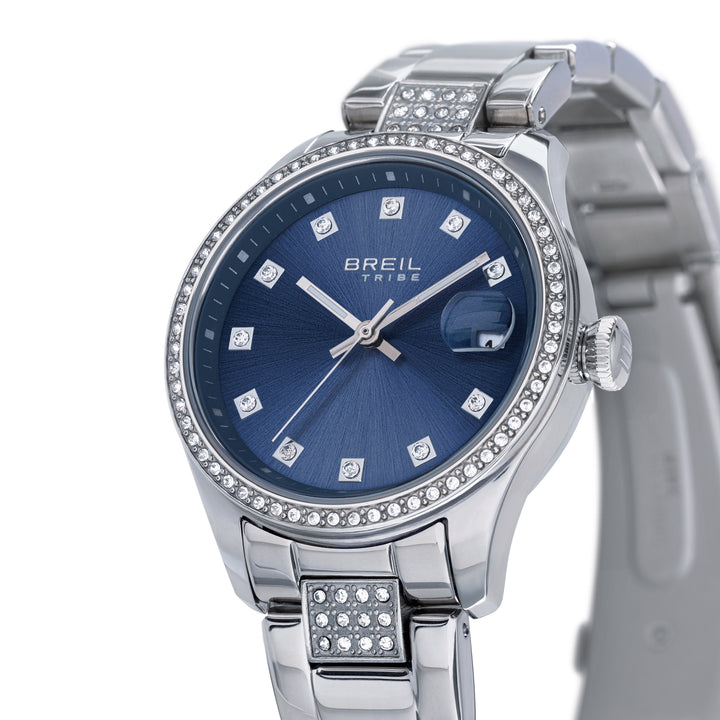 Breil Classic Elegance watch 32mm blue quartz steel EW0723