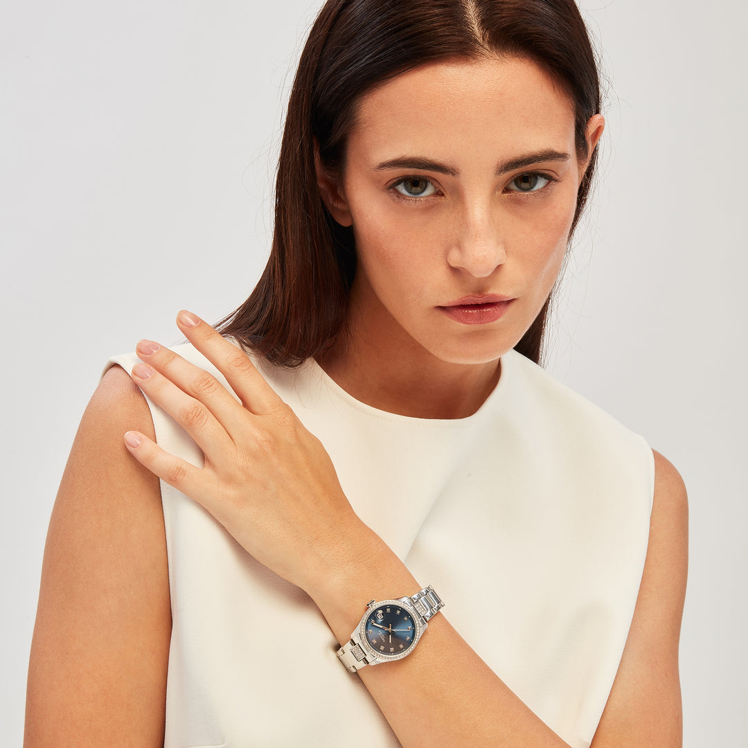 Breil Classic Elegance watch 32mm blue quartz steel EW0723
