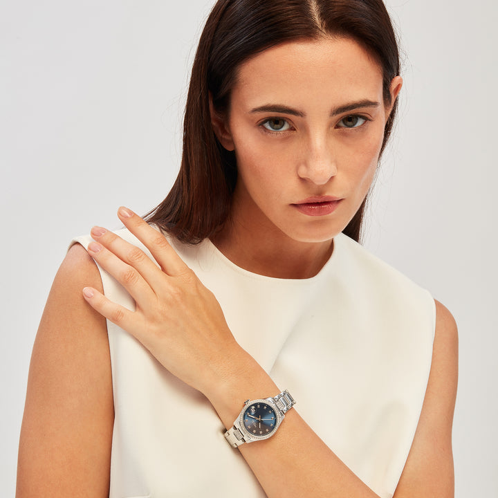 Breil Classic Elegance watch 32mm blue quartz steel EW0723