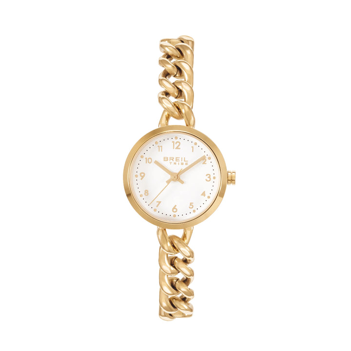 Breil Blanche watch 28mm white quartz steel IP gold finish ew0790