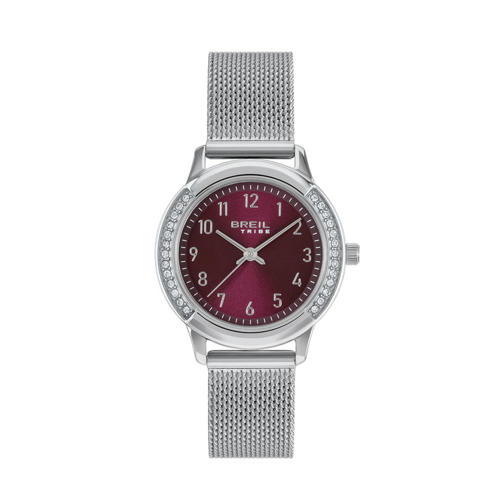 Breil Eye To Eye watch 30mm burgundy quartz steel EW0804