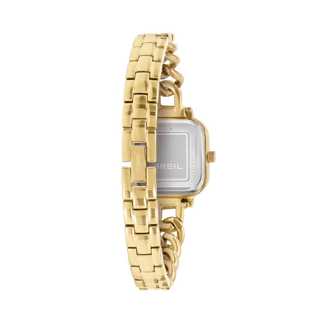 Breil watch Élise 25x32 mm champagne quartz steel IP gold finish EW0834