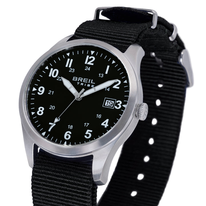 Breil Recon watch 39mm black quartz steel EW0841