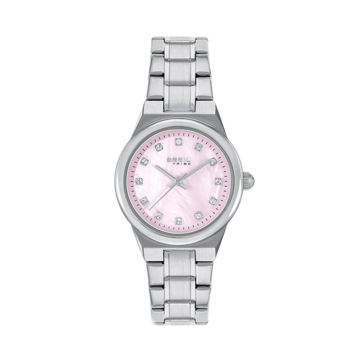 Breil watch Fiji 30mm pink quartz steel EW0853