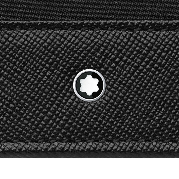 Montblanc Triple Sartorial Jet Black Business Card Holder 118399