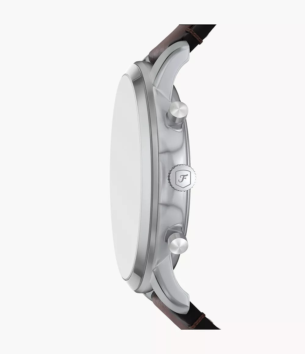 Fossil watch Neutra Chrono 44mm gray quartz steel FS6129
