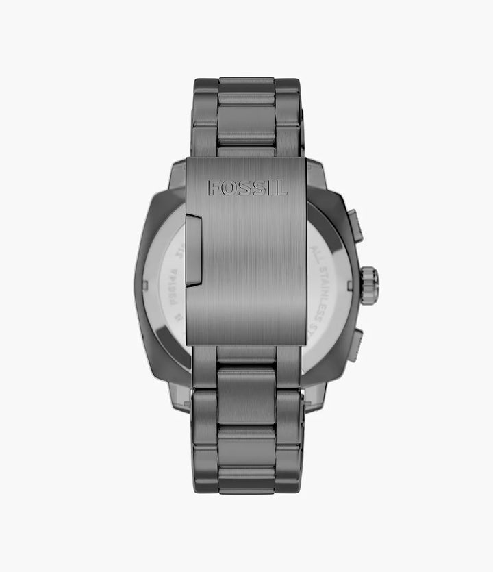Fossil Machine Chrono watch 44mm gray quartz steel PVD gunmetal finish FS6160
