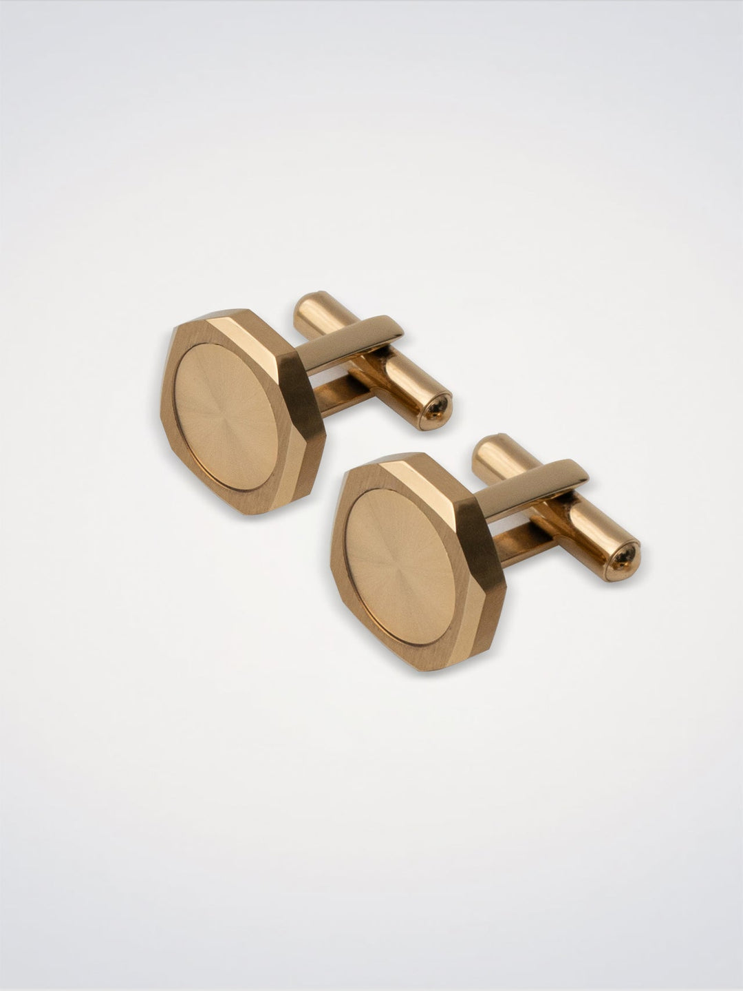 D1 Milano Octagonal cufflinks Gold D1-JWCLSU04