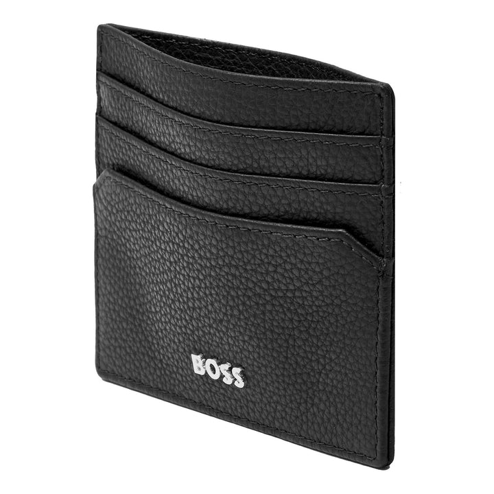 Hugo Boss Classic Black Granulated Card Holder HLC416A