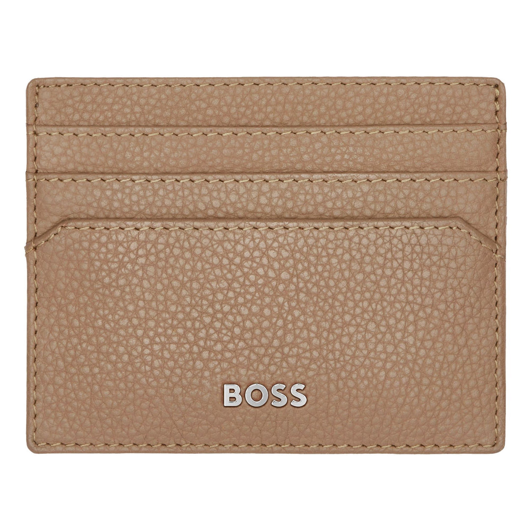 Hugo Boss Classic Card Holder Garnet Camel HLC416X