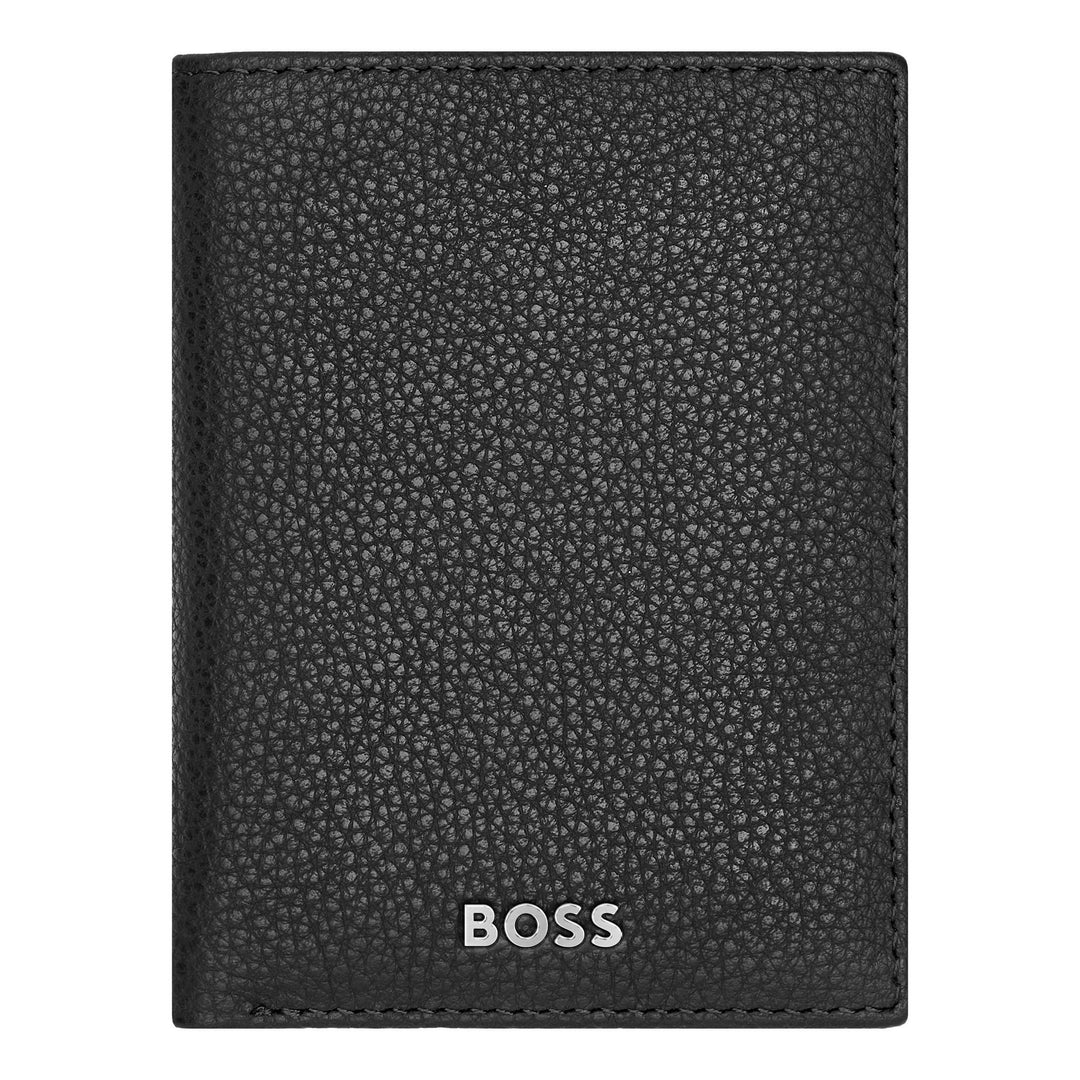 Hugo Boss Trifold Card Holder Classic Granulated Black HLF416A