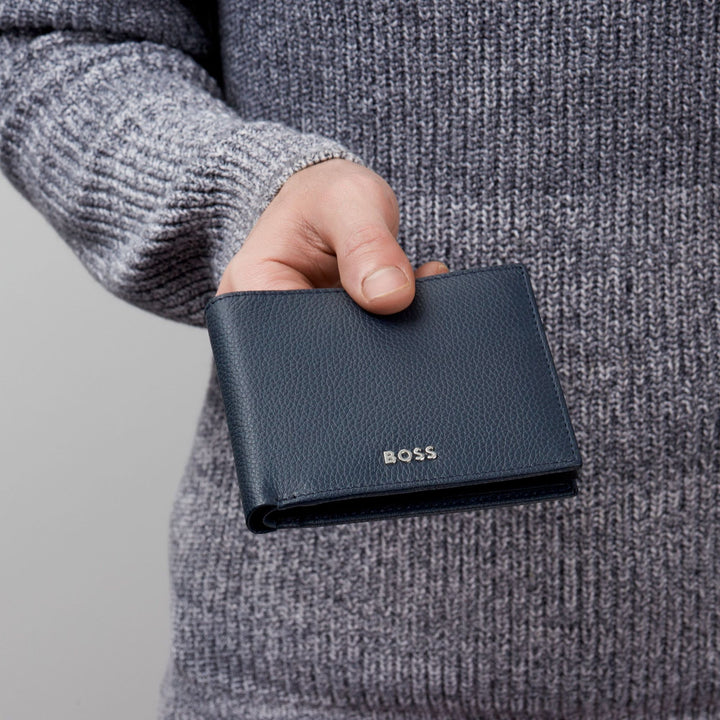 Hugo Boss Classic Grained Navy money wallet HLM416N
