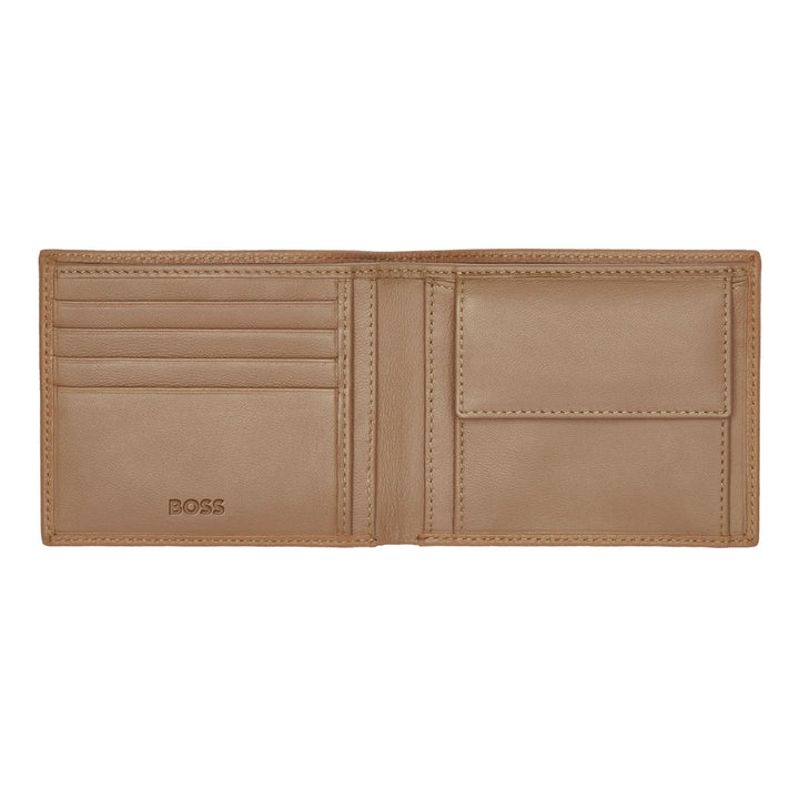 Hugo Boss Classic Granulated Camel Money Wallet HLM416X
