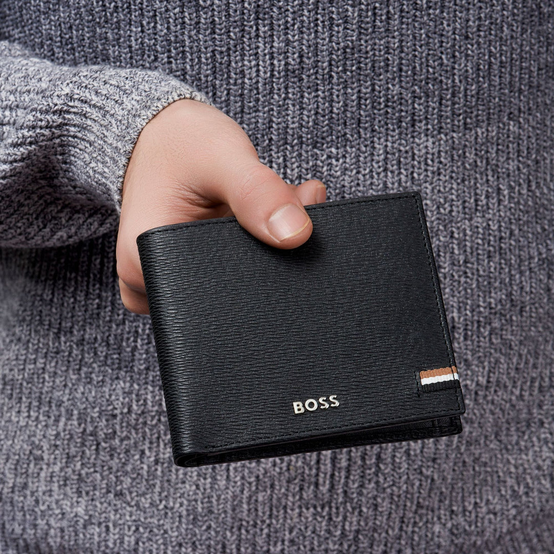 Hugo Boss Iconic Black HLM421A money wallet