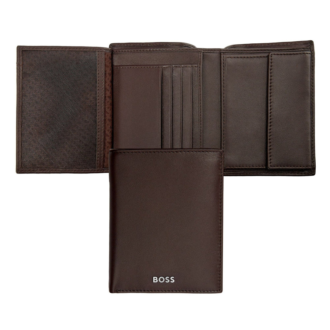 Hugo Boss Vertical wallet with flap Classic Smooth Brown HLO403Y