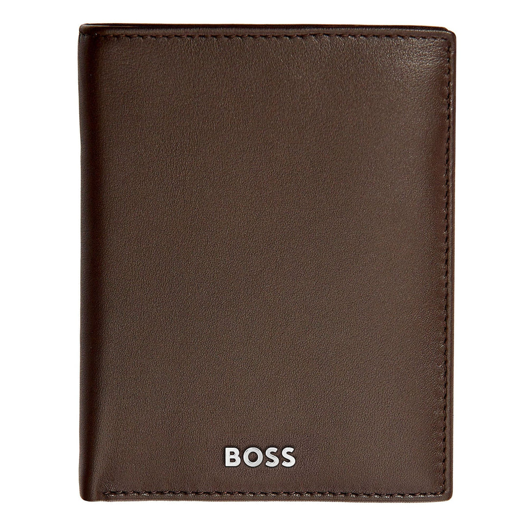 Hugo Boss Vertical wallet with flap Classic Smooth Brown HLO403Y