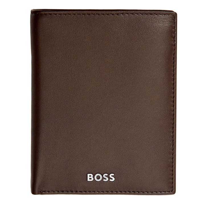 Hugo Boss Vertical wallet with flap Classic Smooth Brown HLO403Y