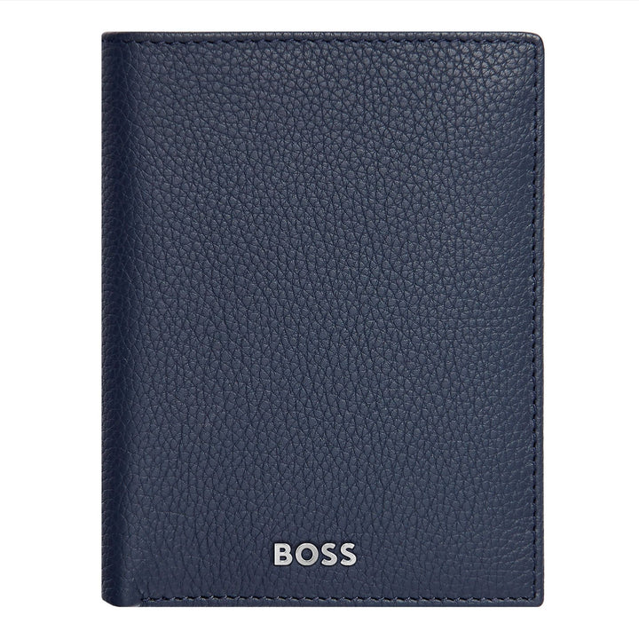 Hugo Boss Vertical wallet with flap Classic Granulated Navy HLO416N