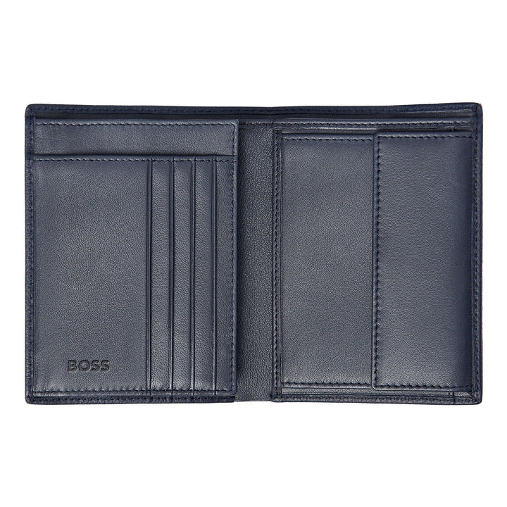 Hugo Boss Vertical wallet with flap Classic Granulated Navy HLO416N