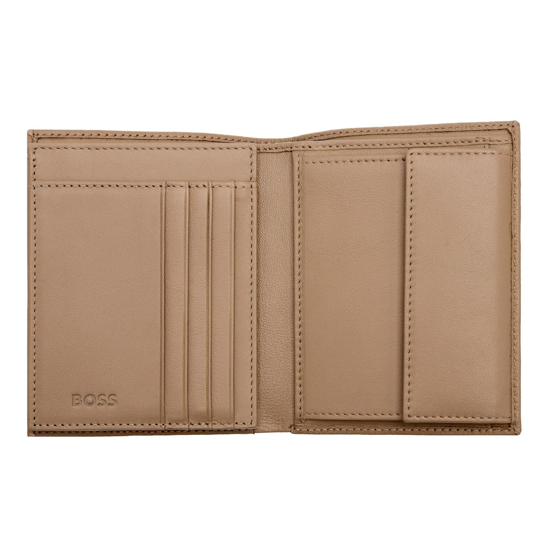 Hugo Boss Vertical wallet with flap Classic Granulated Camel HLO416X