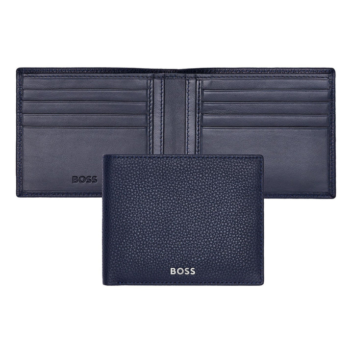 Hugo Boss Classic Granulated Wallet Navy Blue HLW416N