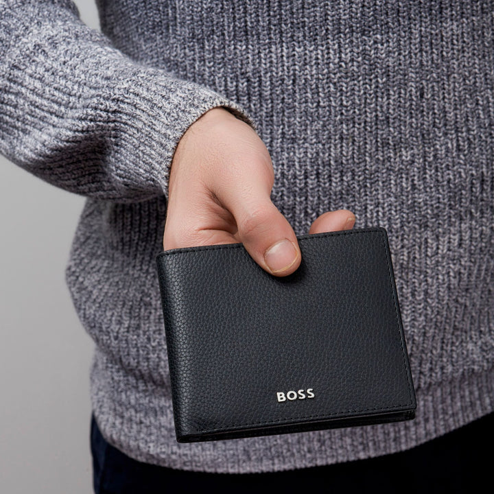 Hugo Boss Classic Flap Wallet Granulated Black HLY416A