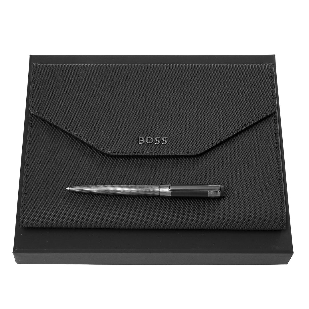 Hugo Boss Set Rive (ballpoint pen and A5 folder) HPBM414A