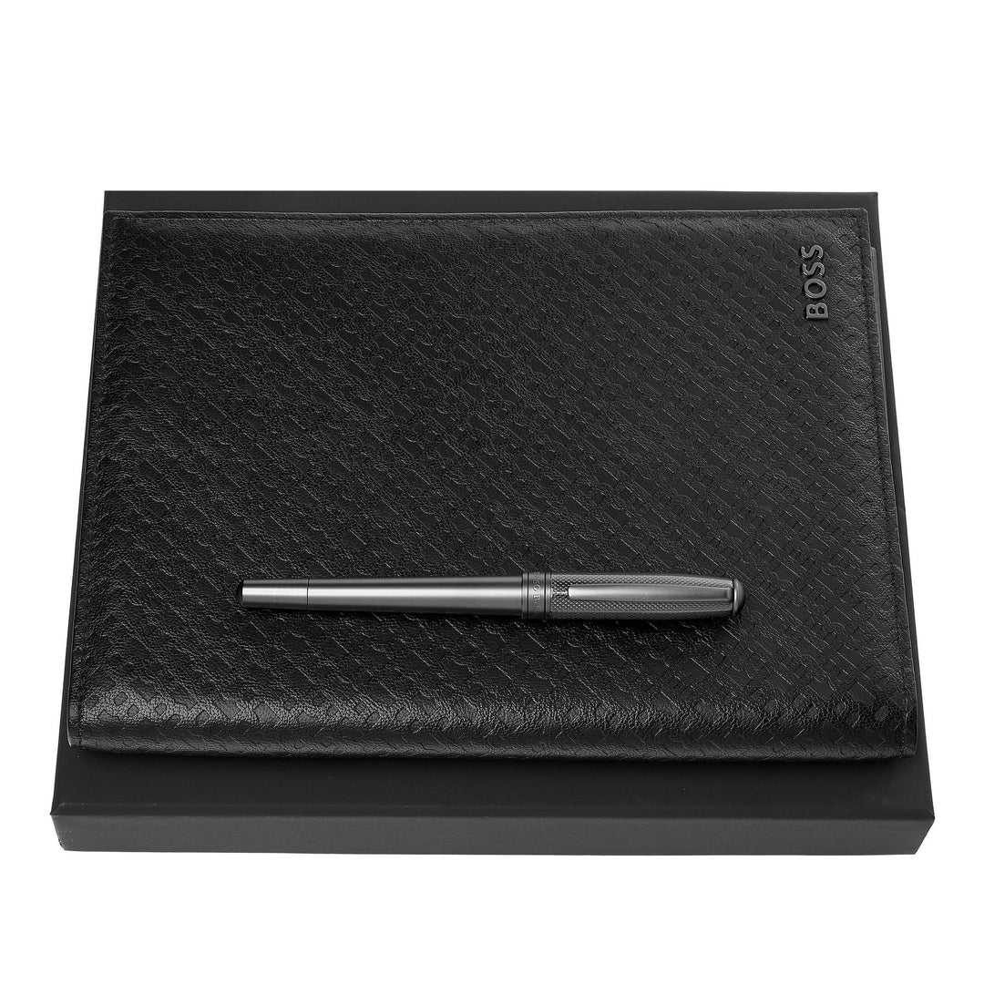 Hugo Boss Set HUGO BOSS (roller pen and A5 folder) HPMR487D