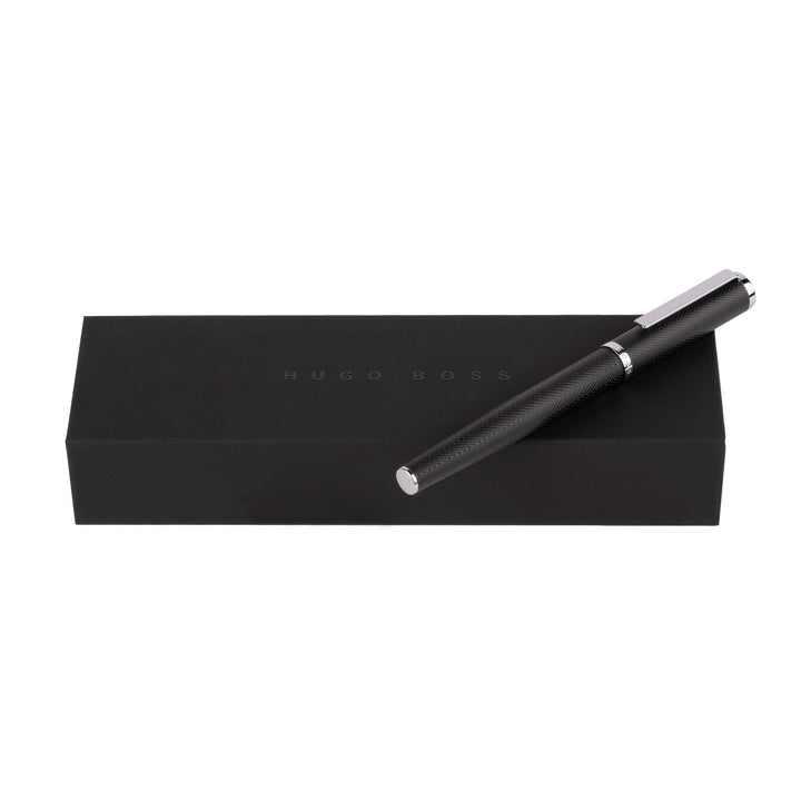Hugo Boss Formation Herringbone Chrome Fountain Pen HSI1062B