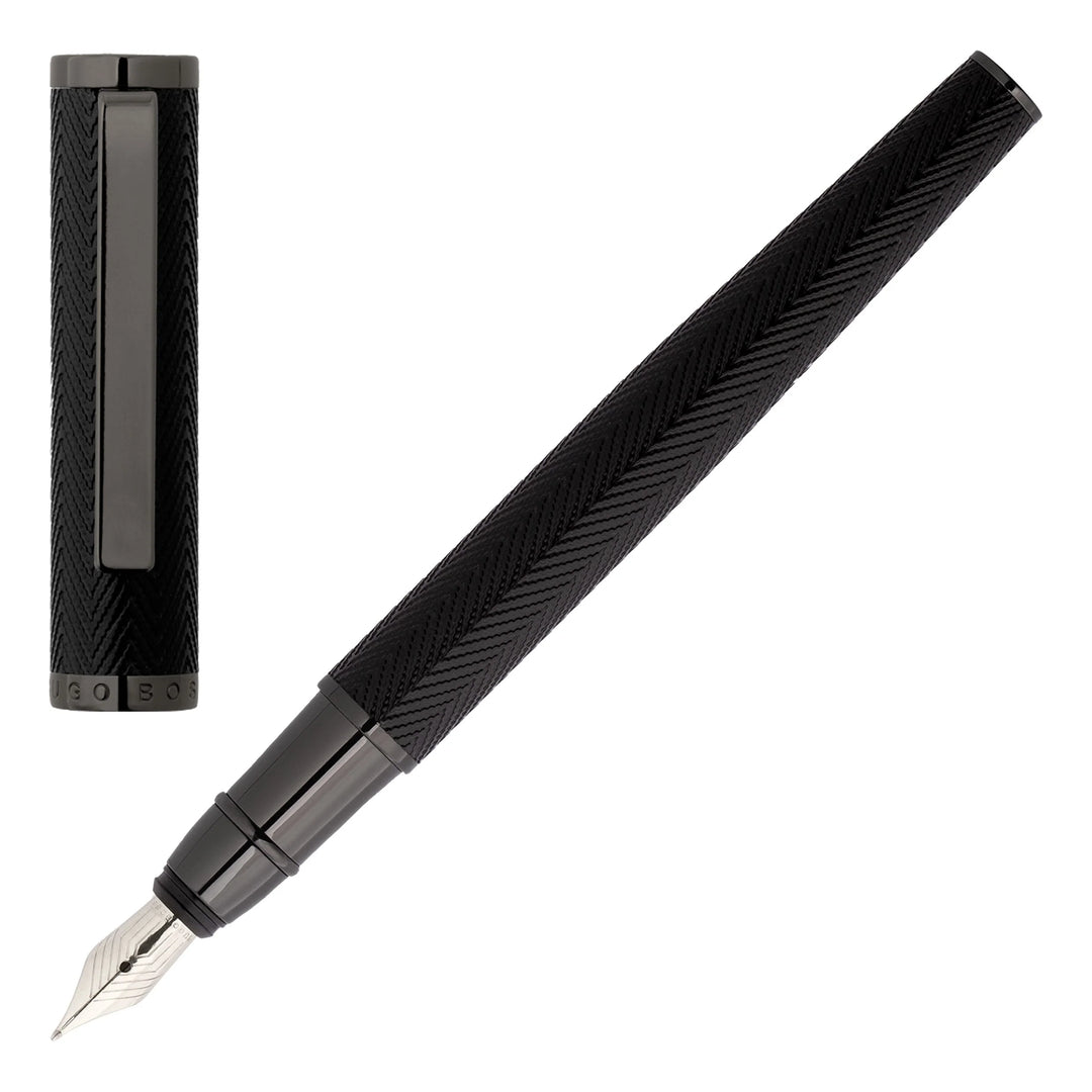 Hugo Boss Pen Penna Oiliúint Bia Gunna Herringbone HSI1062D