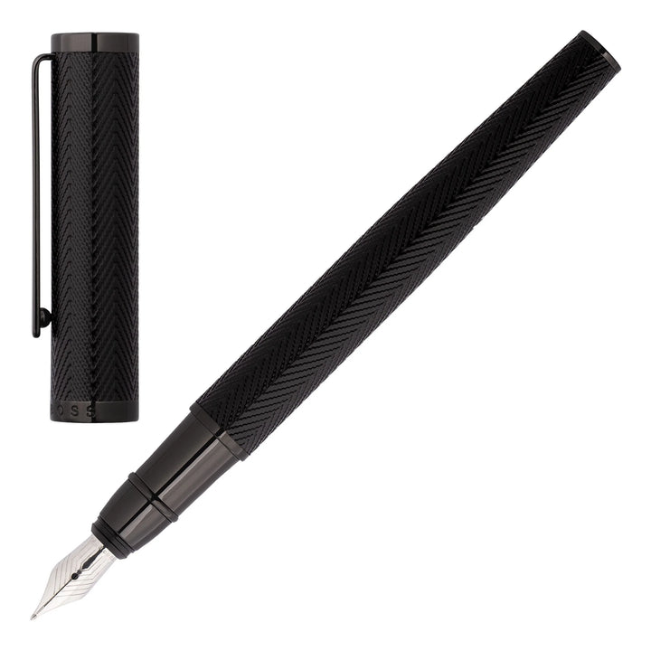 Hugo Boss Pen Penna Oiliúint Bia Gunna Herringbone HSI1062D