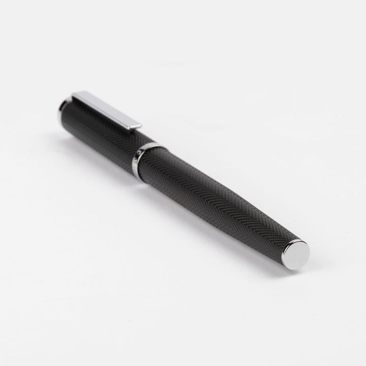 Hugo Boss Formation Herringbone Chrome Ballpoint Pen HSI1065B