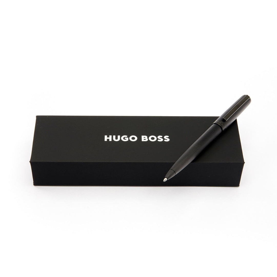 Hugo Boss Ballpoint Pen Gear Brushed Black HSK4414A