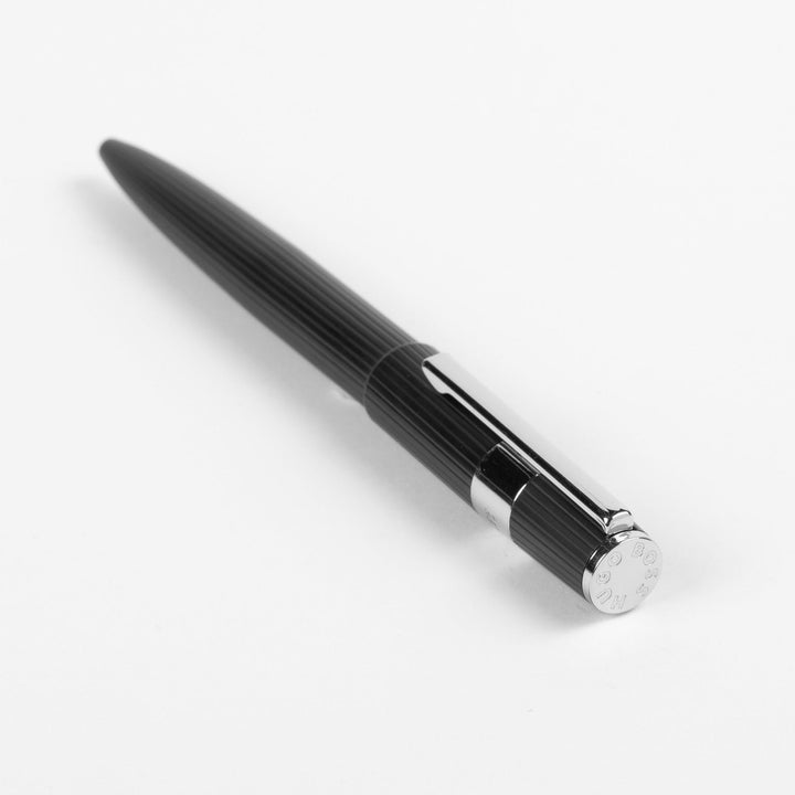 Hugo Boss Gear Pinstripe Ballpoint Pen Black / Chrome HSV2854A