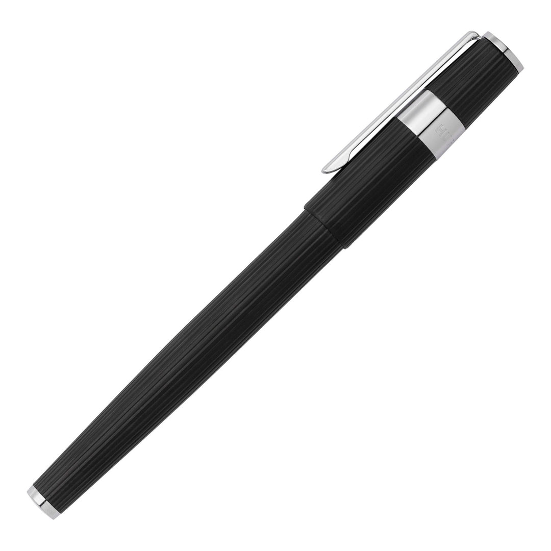 Hugo Boss Gear Pinstripe Ballpoint Pen Black / Chrome HSV2855A