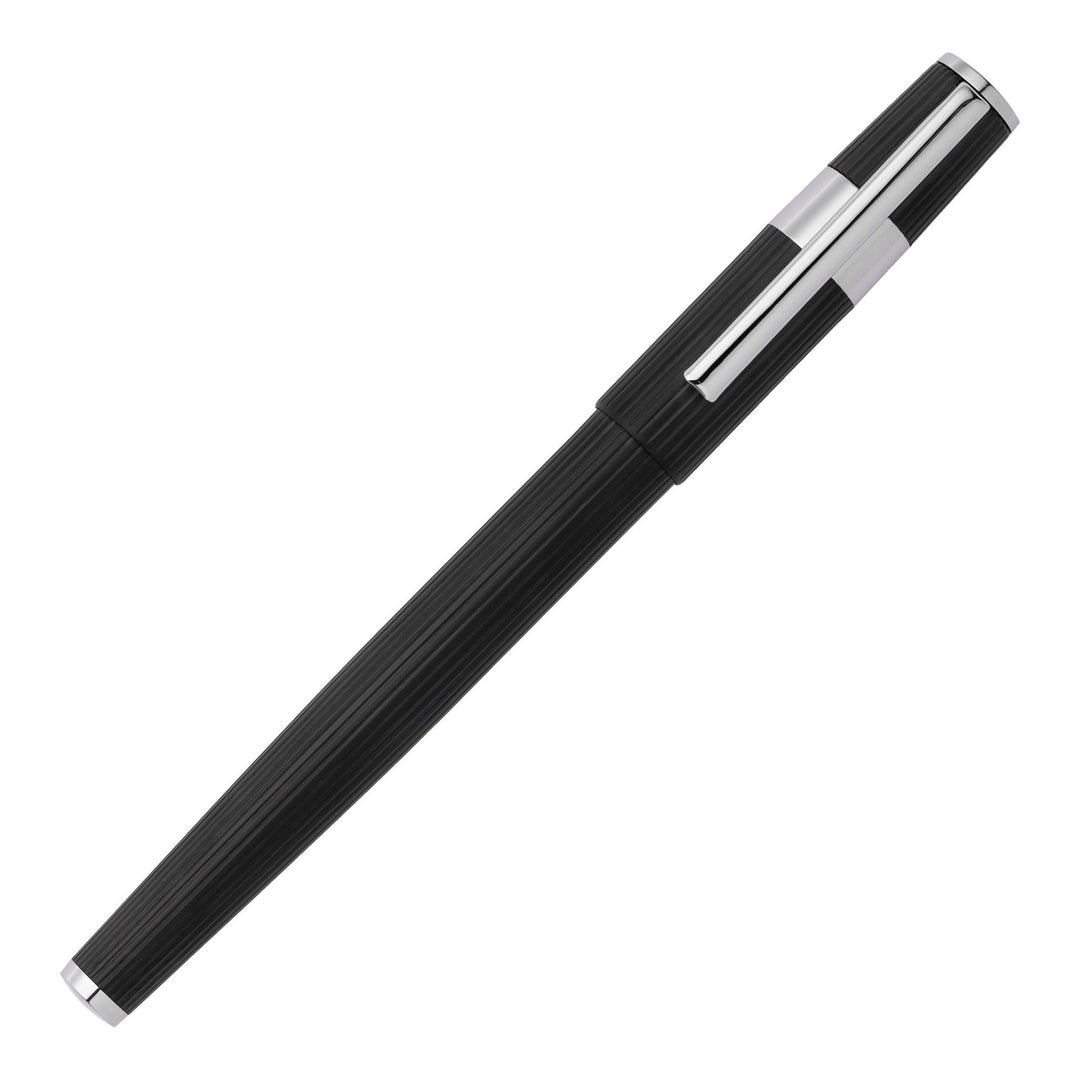 Hugo Boss Gear Pinstripe Ballpoint Pen Black / Chrome HSV2855A