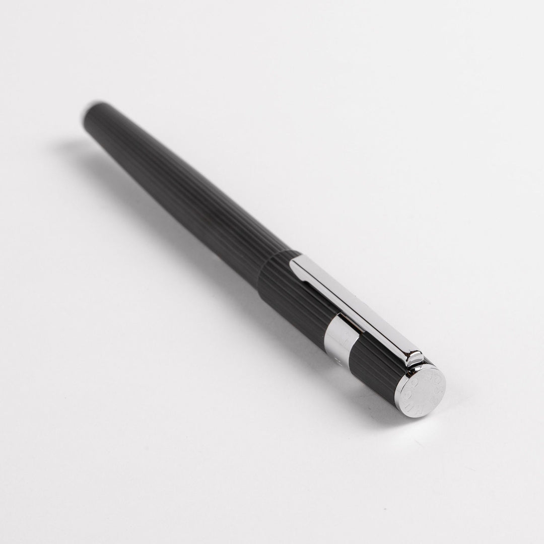 Hugo Boss Gear Pinstripe Ballpoint Pen Black / Chrome HSV2855A
