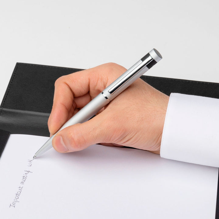 Hugo Boss Loop Ballpoint Pen Diamond Chrome HSW3674B