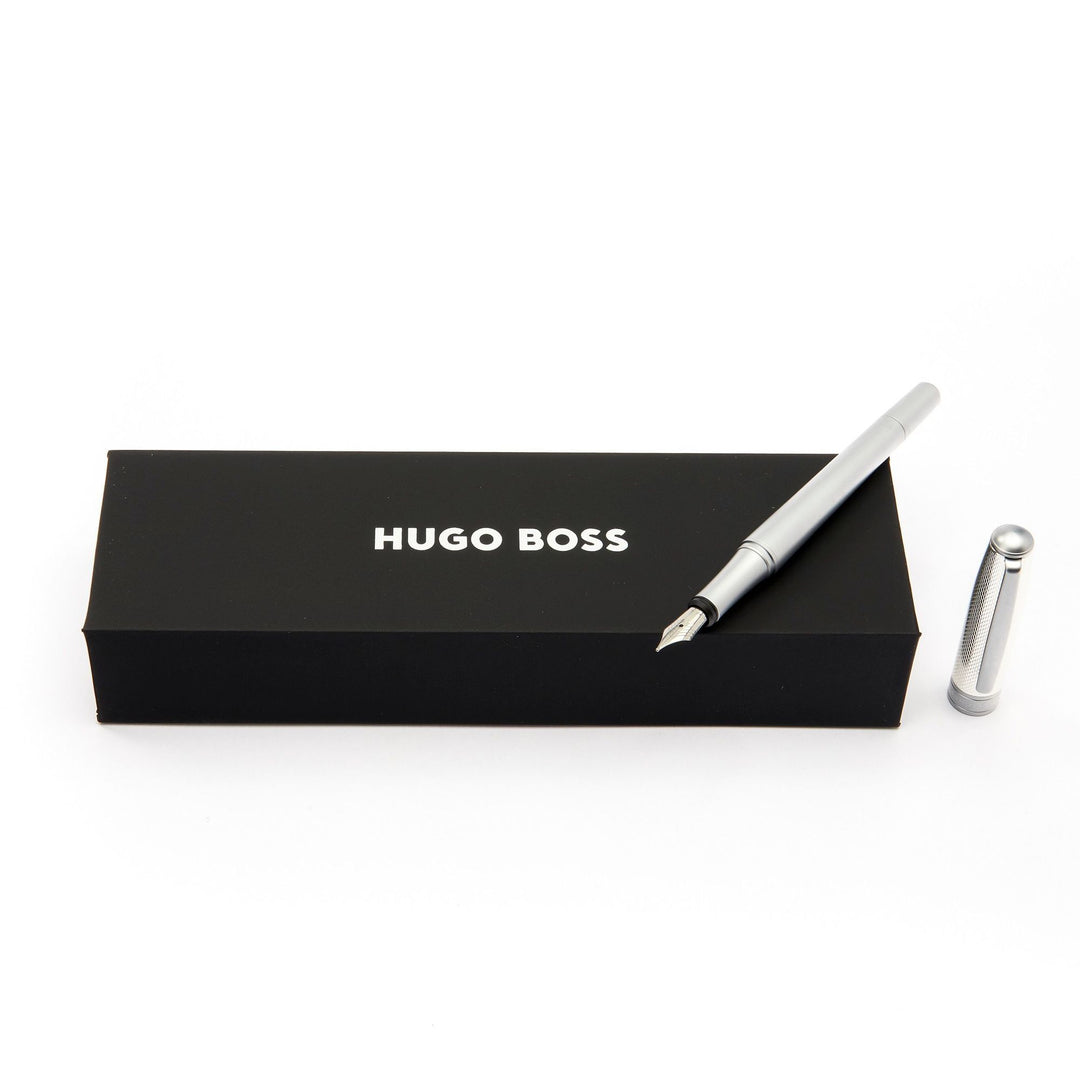 Hugo Boss Essential Metal Silver fountain pen HSY4872C