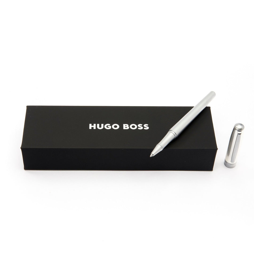 Hugo Boss Essential Metal Rollerball Pen Silver HSY4875C