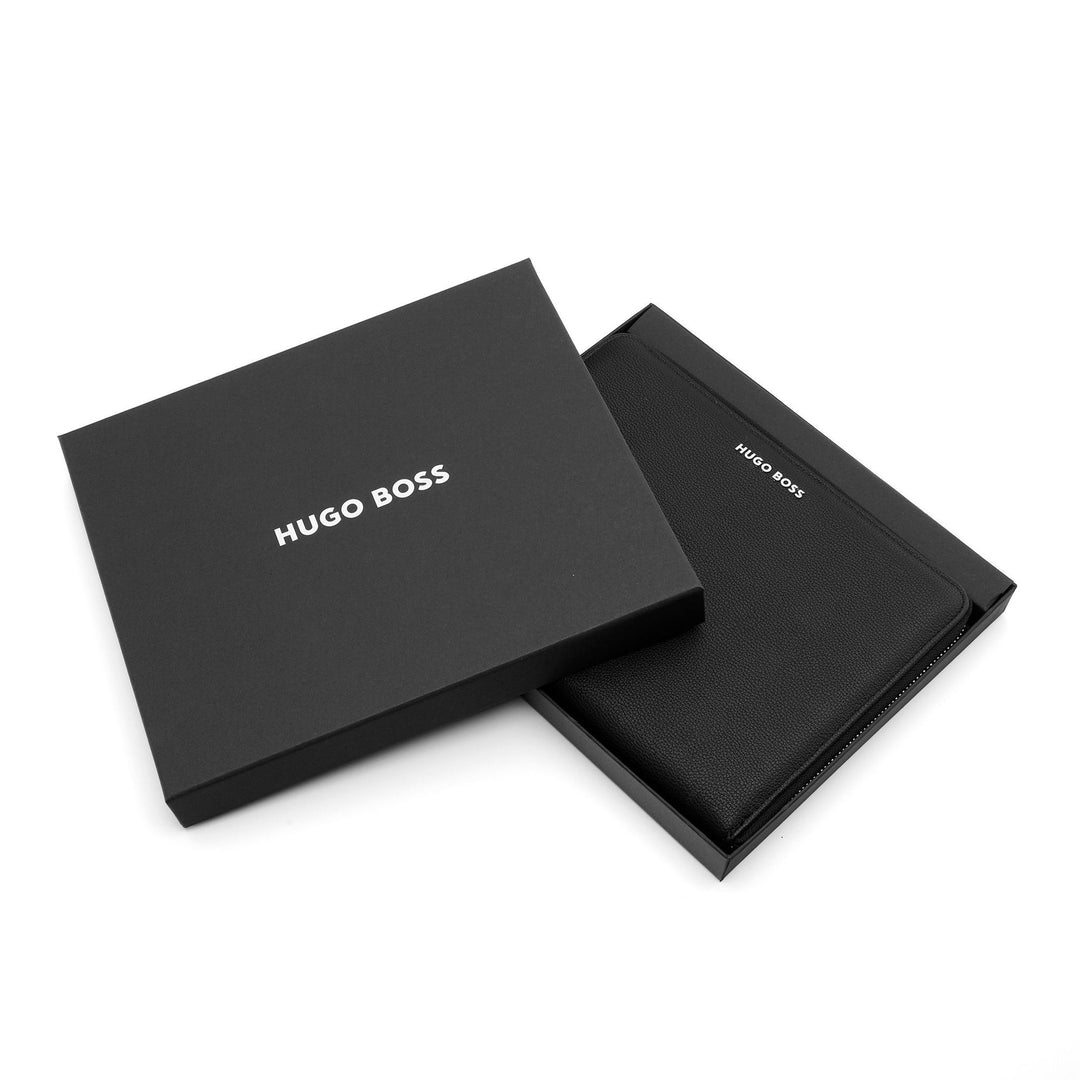 Hugo Boss A5 Conference Folder Pure Iconic Black HTM410A