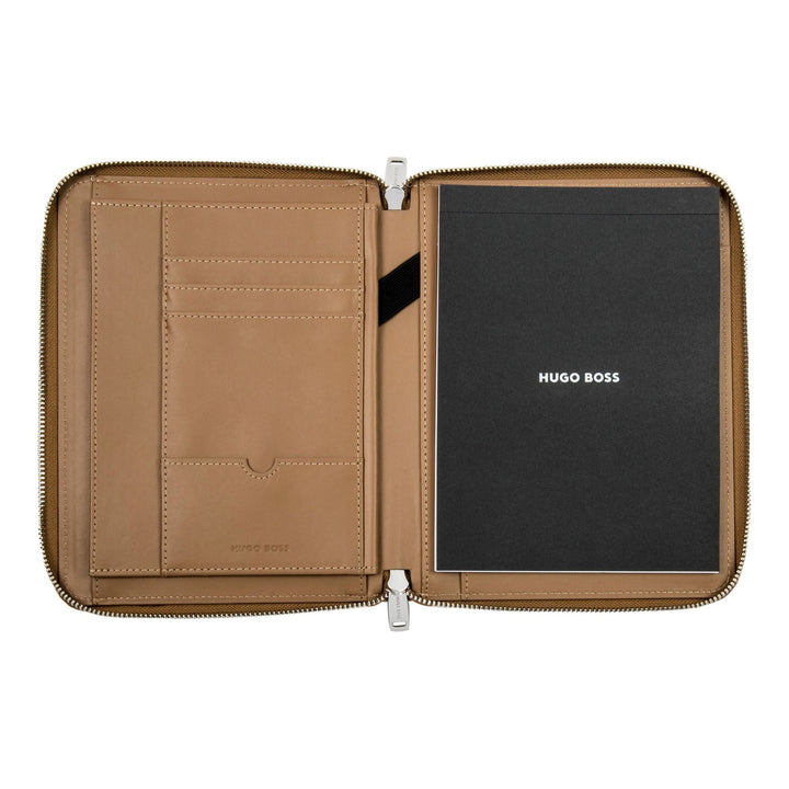 Hugo Boss A5 Conference Folder Pure Iconic Camel HTM410X