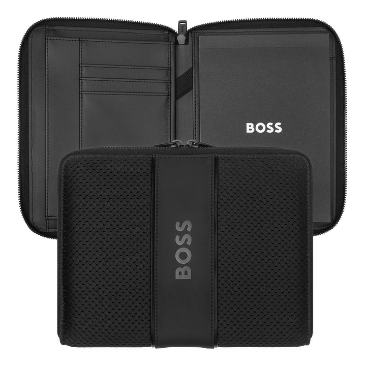 Hugo Boss A5 Conference Folder Arche Black HTM413A
