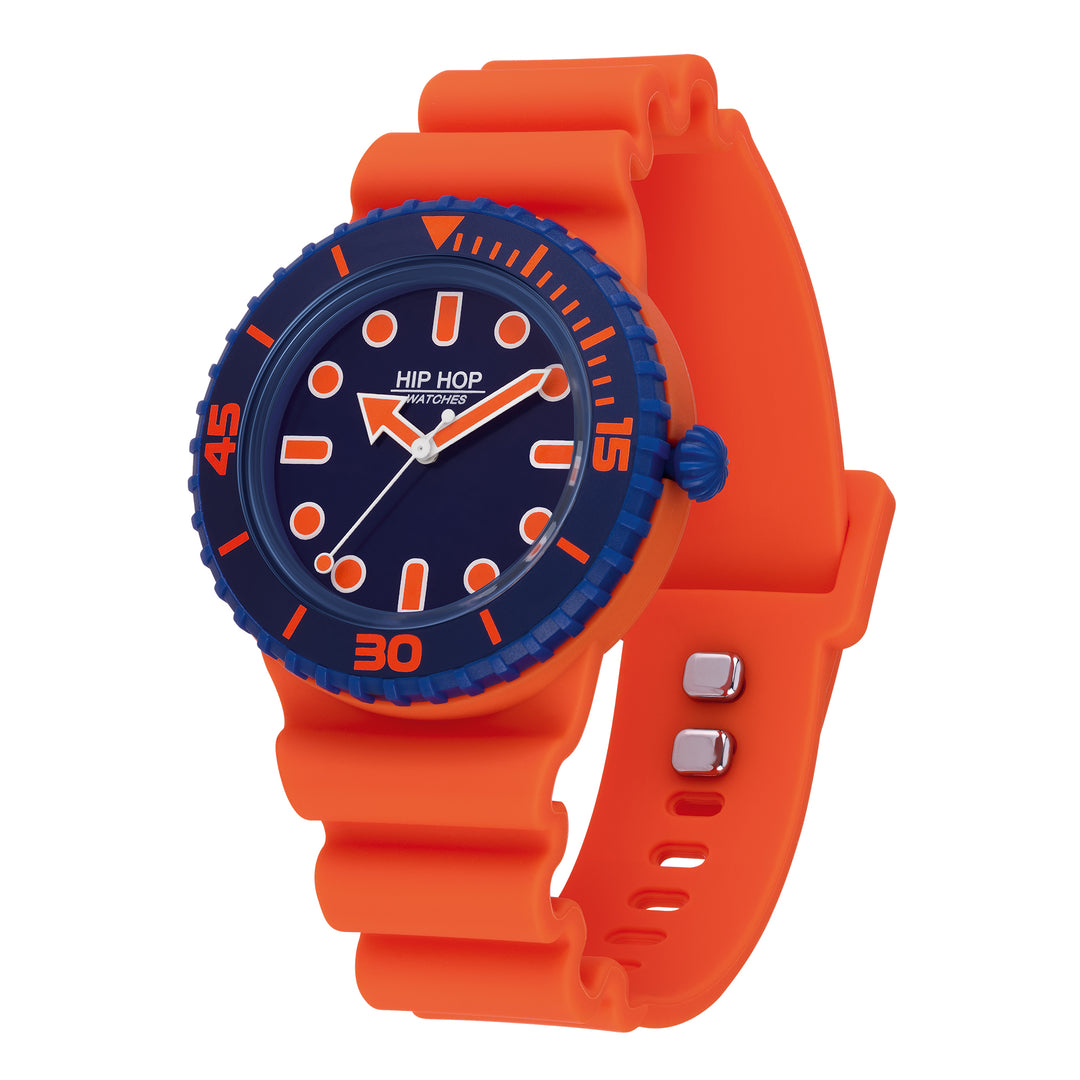 Hip Hop watch Master Orange/Blue 41mm HWU1234