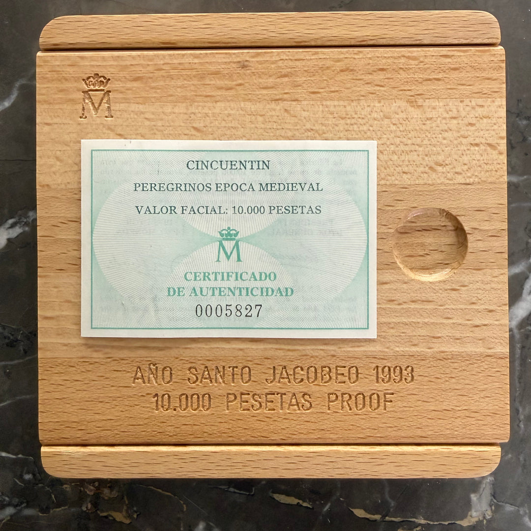 10000 Pesetas Año Santo Jacobeo 1993 silver coin