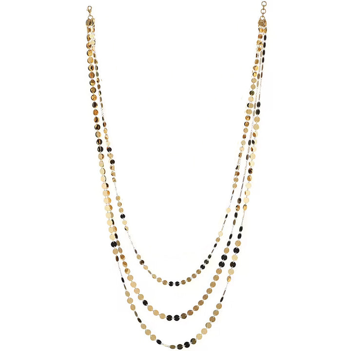 Sovrani Mimosa multi-strand necklace bronze PVD yellow gold finish J6633-3L